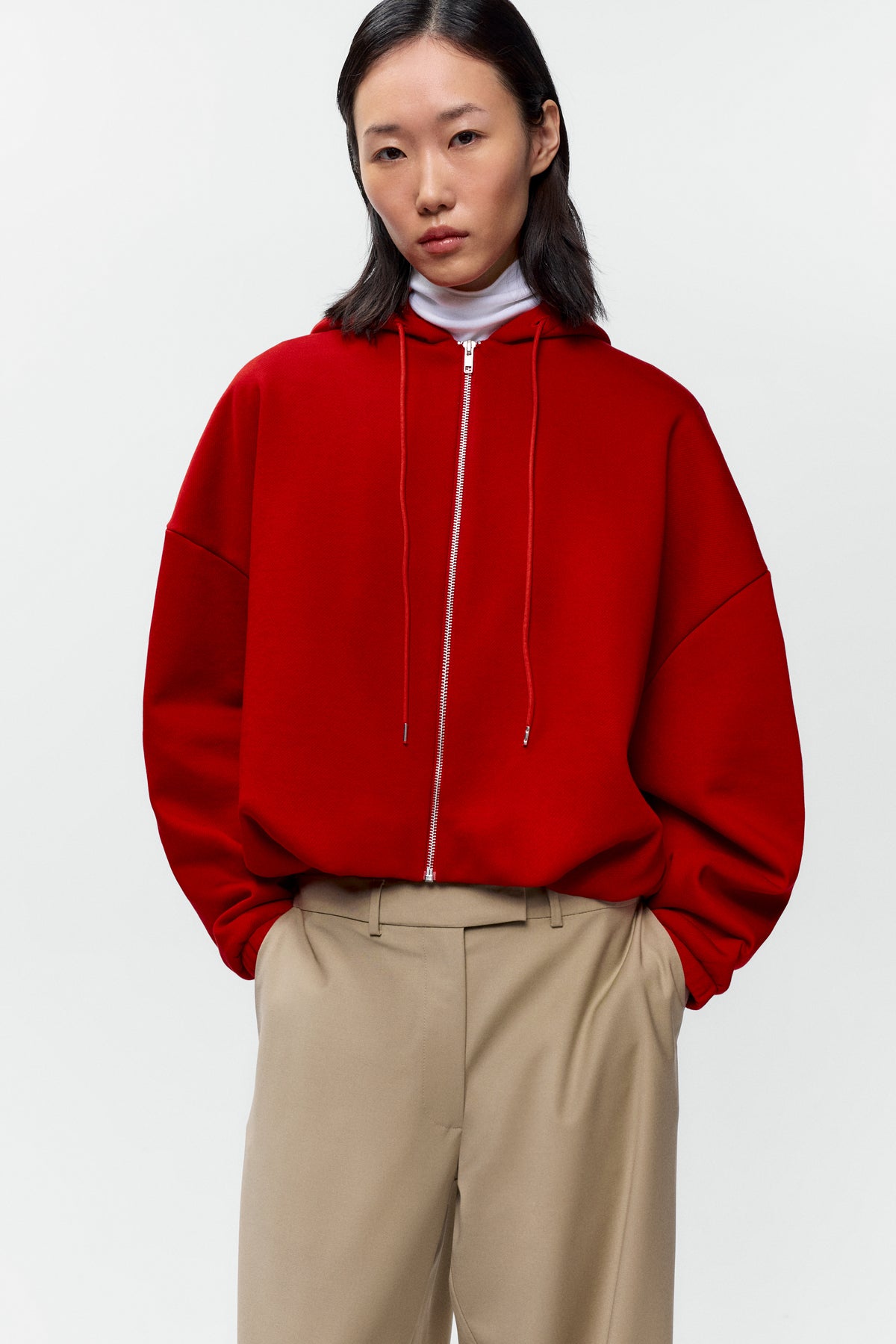 BALLOON HOODIE - Red