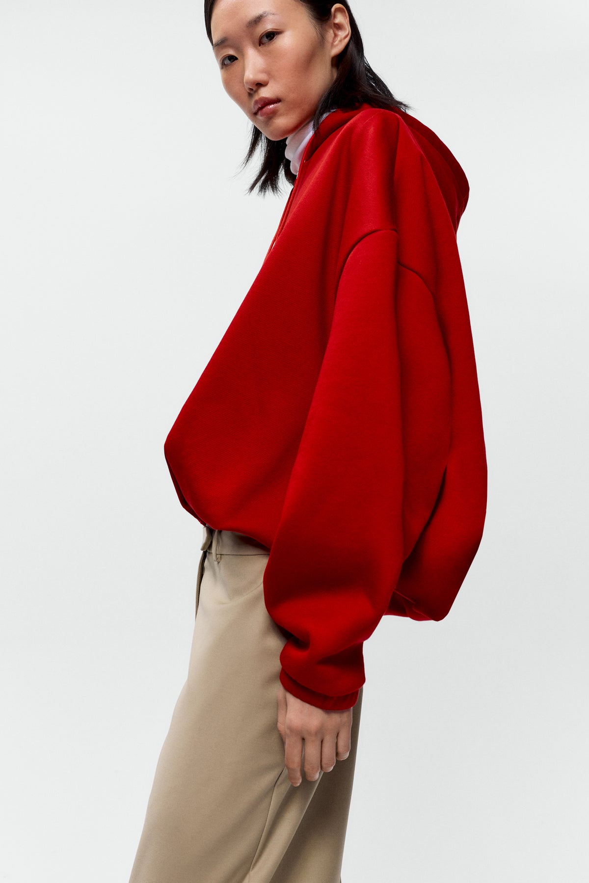 BALLOON HOODIE - Red
