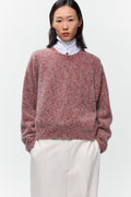 SPECKLED CREWNECK SWEATER - Malva