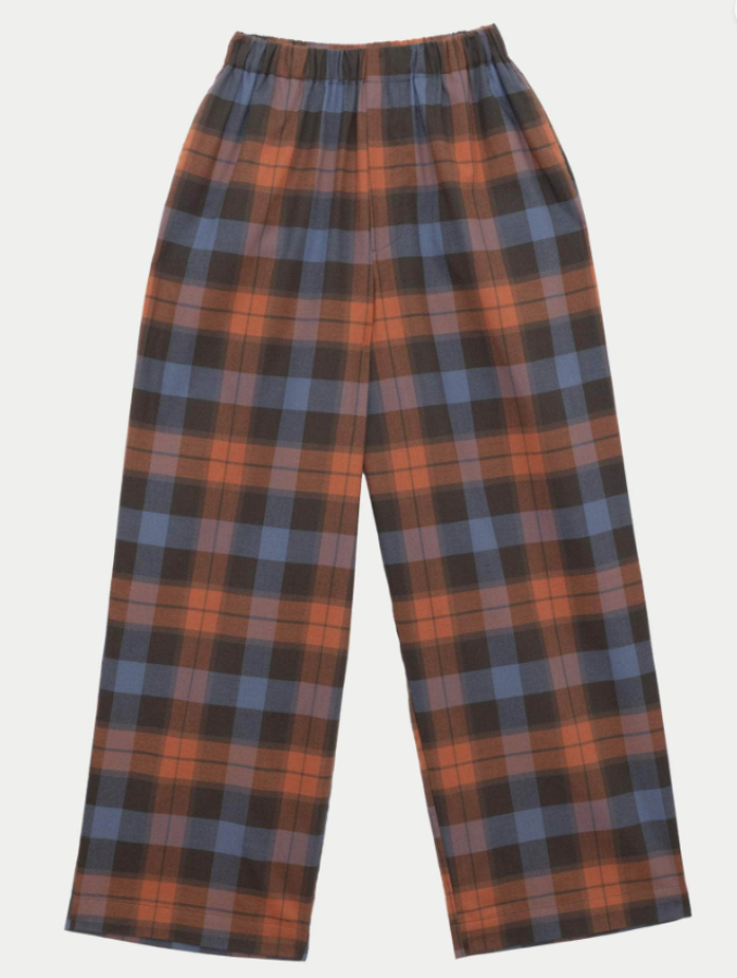 Baserange PF25 - Claude pants - Organic Cotton - Frame plaid
