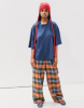 Baserange PF25 - Claude pants - Organic Cotton - Frame plaid