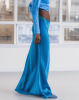 Baserange PF25 - Dydine Fitted Skirt - Ecovero Viscose - Ora blue