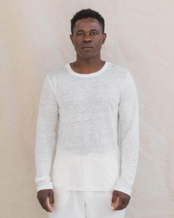 Baserange SS25 - Sevinc long sleeve tee - Ecru 