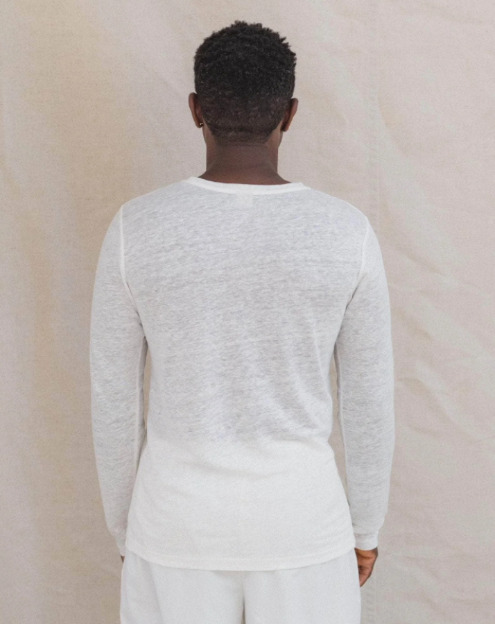 Baserange SS25 - Sevinc long sleeve tee - Ecru 