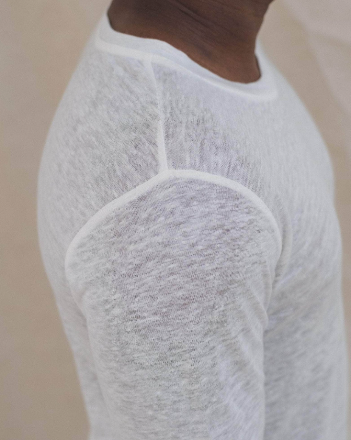 Baserange SS25 - Sevinc long sleeve tee - Ecru 