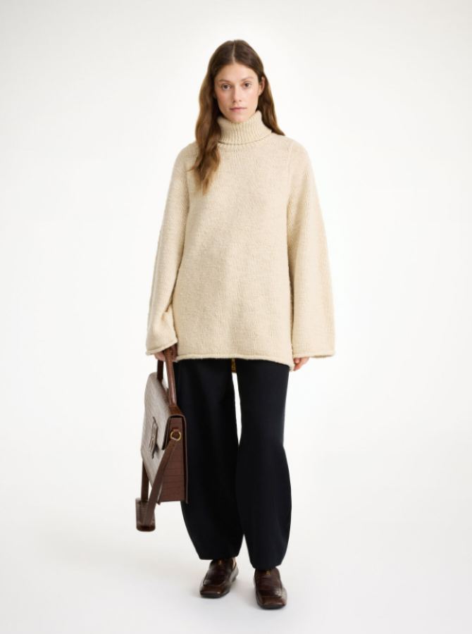 By Malene Birger AW24 - Charice sweater - Oyster gray