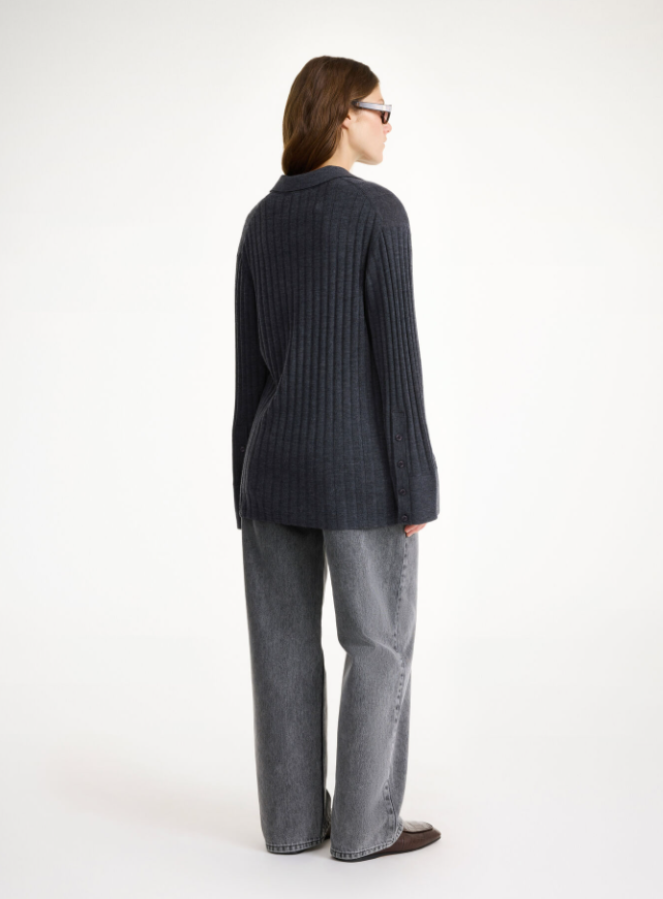 By Malene Birger AW24 - Delphine sweater - Jet grey