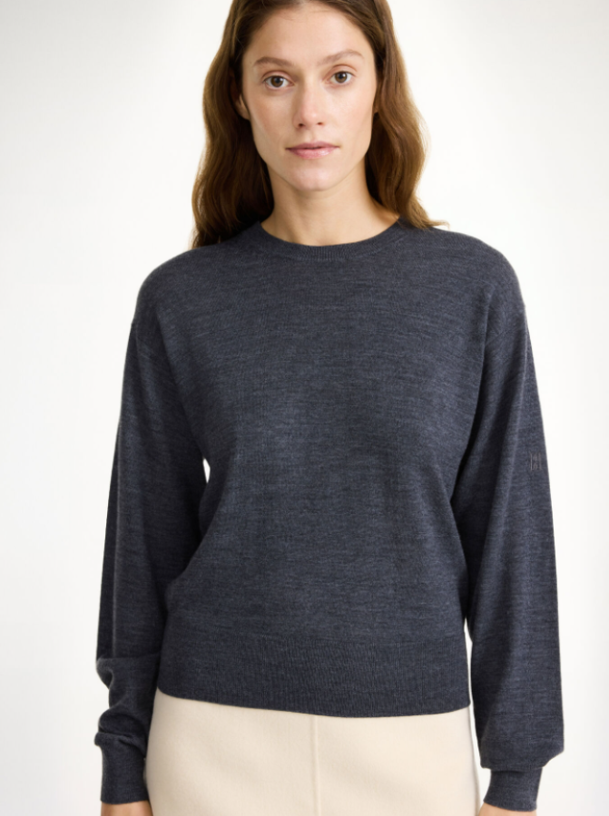 By Malene Birger AW24 - Montea sweater - Jet grey