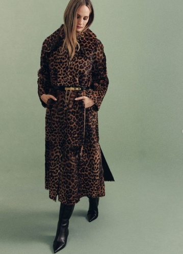 By Malene Birger PS - Rafaia lamb leather coat - Leopard