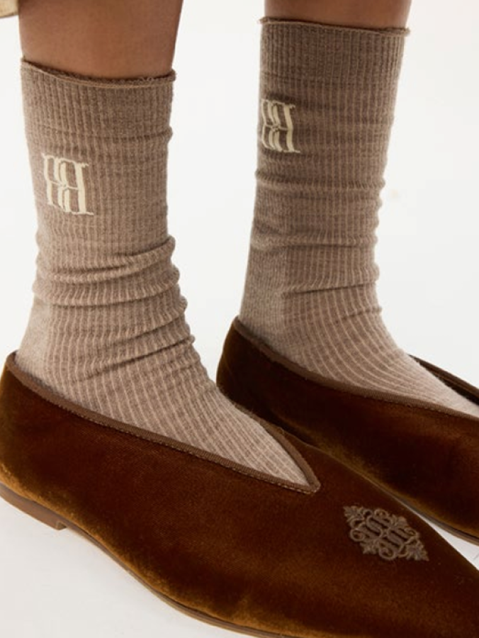 By Malene Birger PS25 - Leiano socks - warm brown  