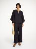 By Malene Birger SS25 - Cicie blouse - Black