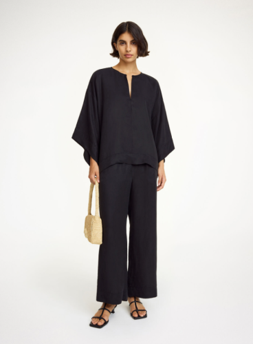 By Malene Birger SS25 - Cicie blouse - Black