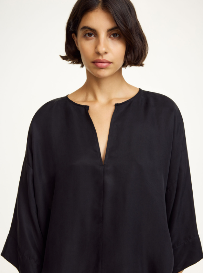 By Malene Birger SS25 - Cicie blouse - Black