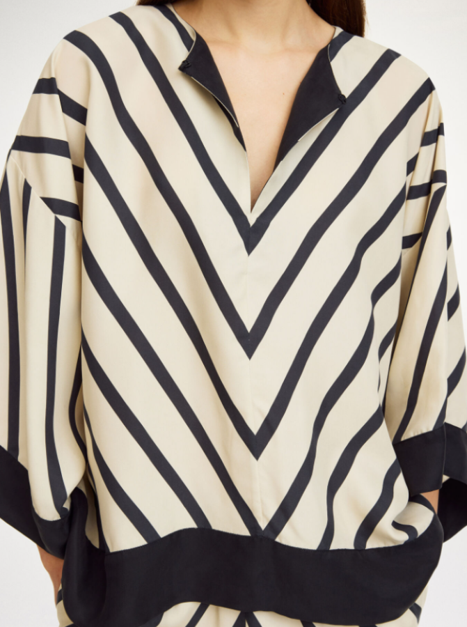 By Malene Birger SS25 - Cicie blouse - Diagonal Stripe