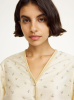 By Malene Birger SS25 - Mineas silk top -  Mini Flower Print  