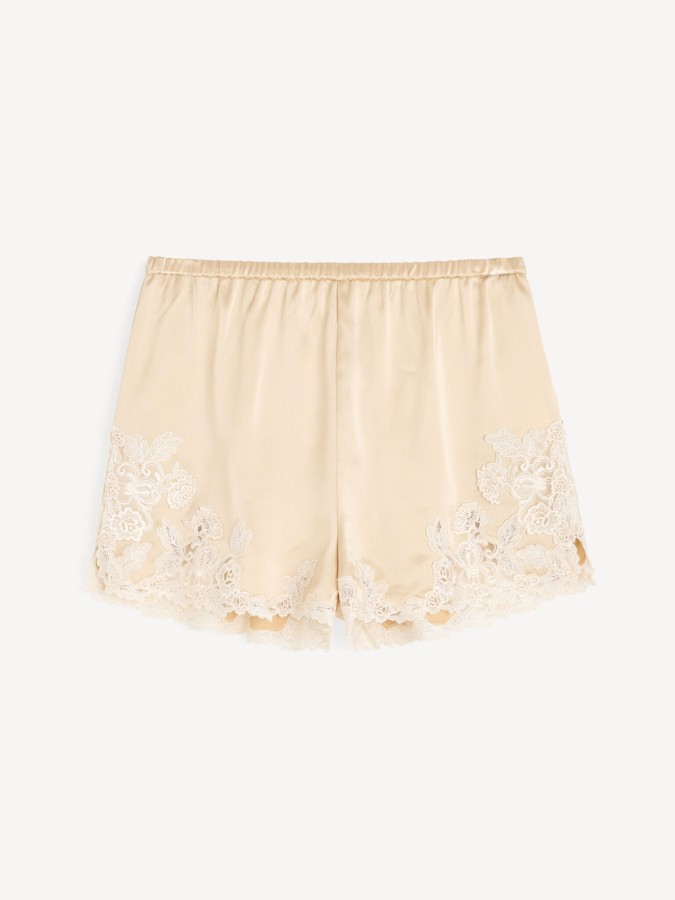 By Malene Birger SS26 - Eri satin shorts - Cream