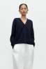 CORDERA PF26 - MERINO WOOL BUTTON  CARDIGAN - Navy 
