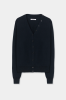 CORDERA PF26 - MERINO WOOL BUTTON  CARDIGAN - Navy 
