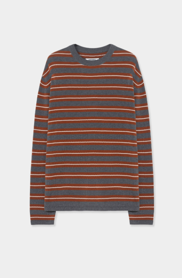 CORDERA PF26 - ORGANIC COTTON STRIPED  LONG-SLEEVE TEE