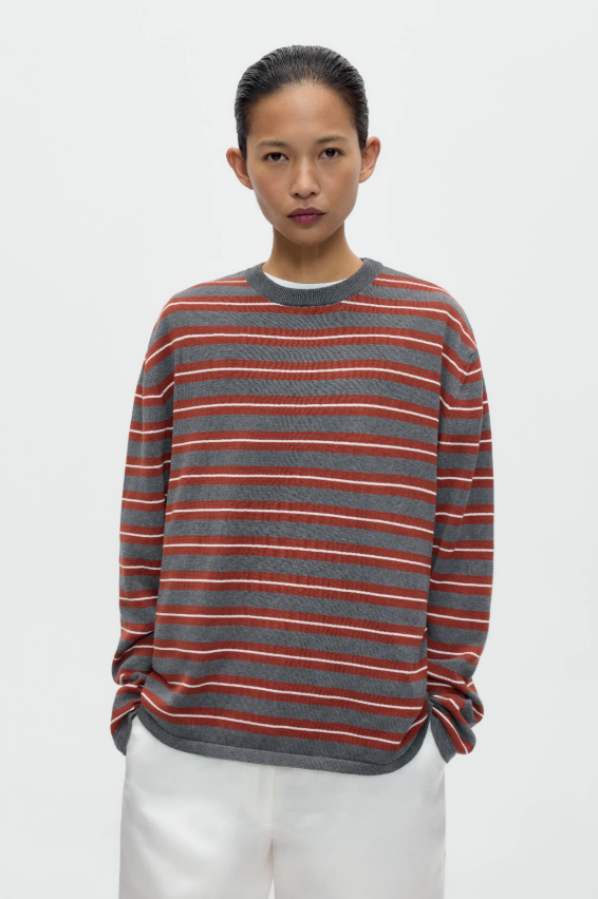 CORDERA PF26 - ORGANIC COTTON STRIPED  LONG-SLEEVE TEE