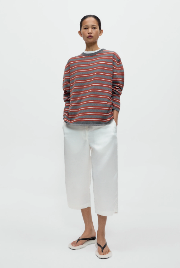 CORDERA PF26 - ORGANIC COTTON STRIPED  LONG-SLEEVE TEE