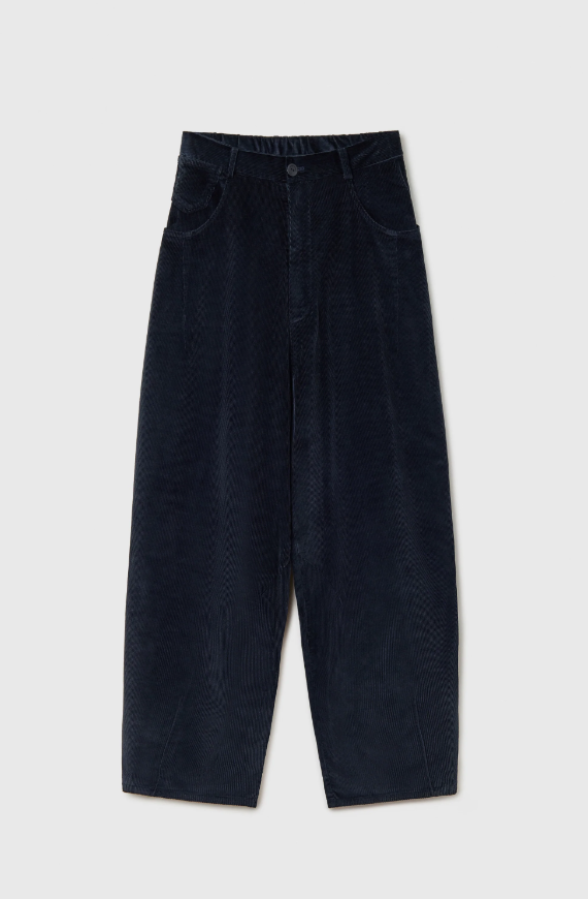 Cordera AW24 - CORDUROY BAGGY PANTS NAVY