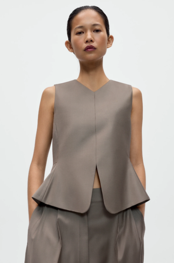 Cordera PF26 - TAILORED PEPLUM VEST