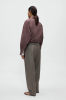 Cordera PF26 - VIRGIN WOOL MASCULINE BARREL PANTS- taupe Cordera PF26 - VIRGIN WOOL MASCULINE BARREL PANTS- taupe