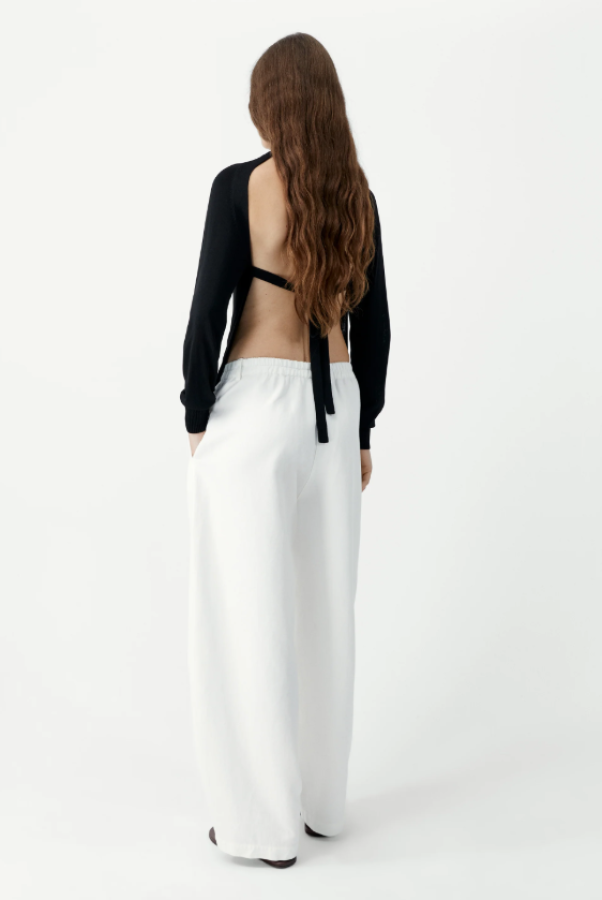 Cordera SS26 - OPEN-BACK CARDIGAN - BLACK