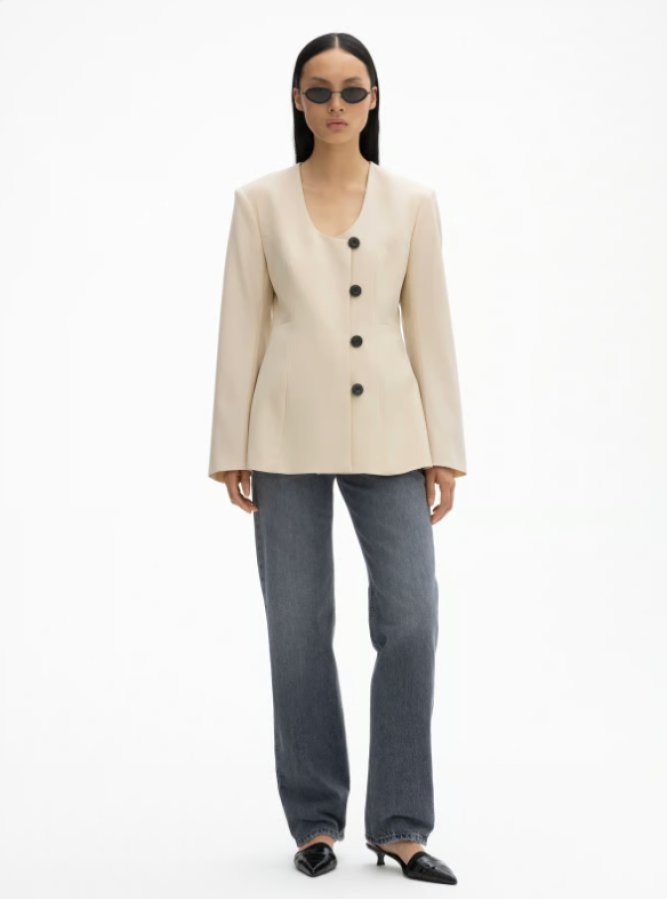 DAGMAR AW24 - Collaress blazer  -  sand beige 