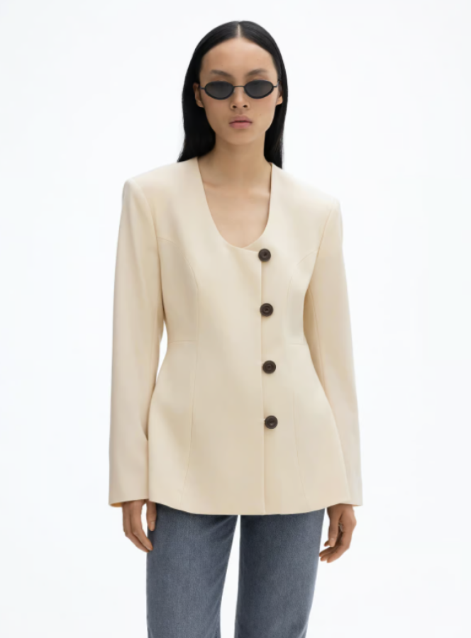 DAGMAR AW24 - Collaress blazer  -  sand beige 