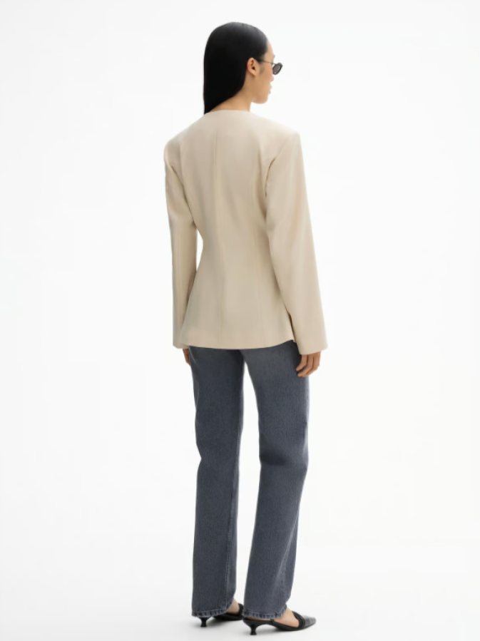 DAGMAR AW24 - Collaress blazer  -  sand beige 