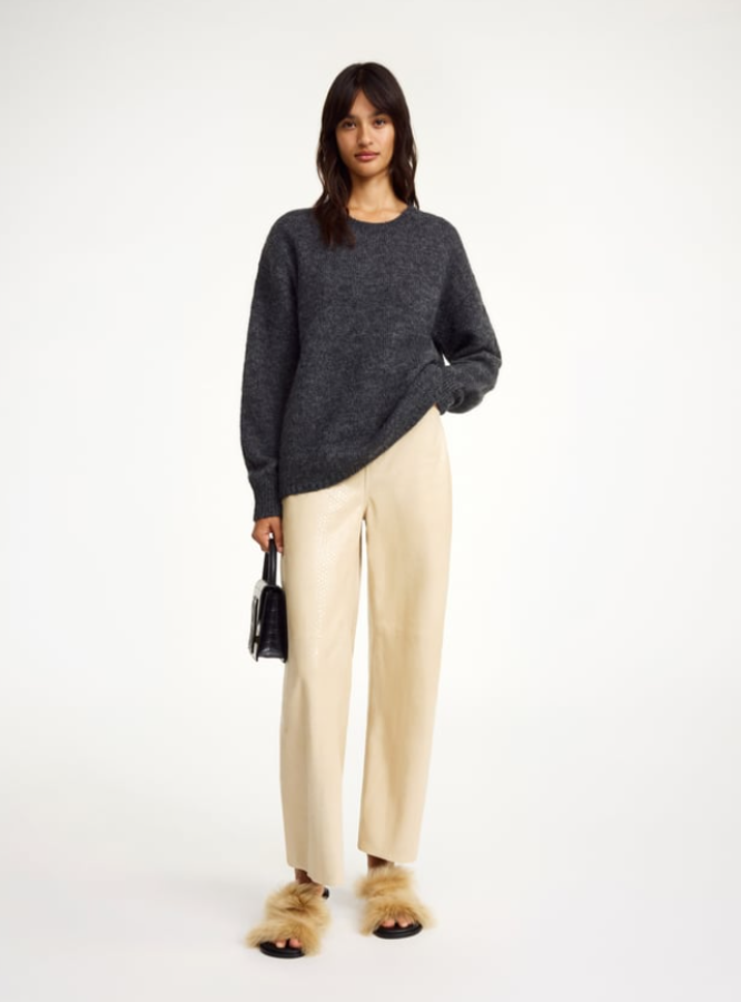 By Malene Birger PS25 - Briella mohair-blend sweater - Grey Melange