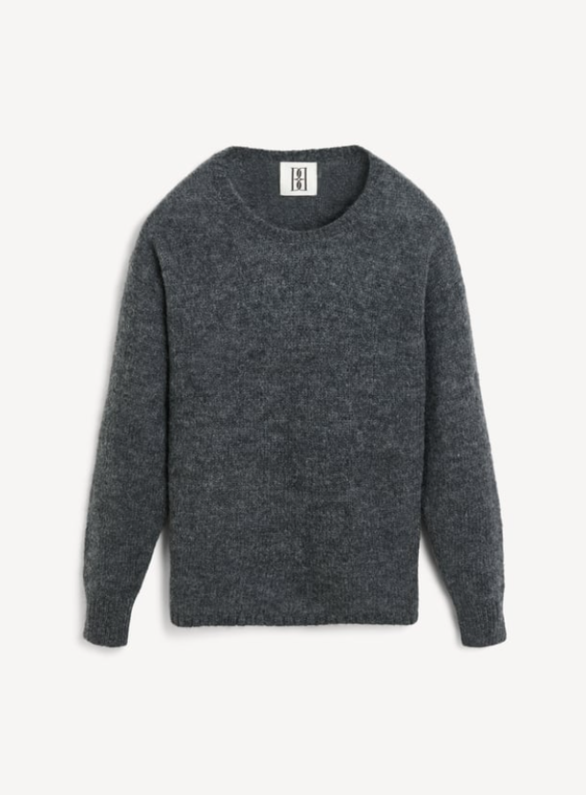 By Malene Birger PS25 - Briella mohair-blend sweater - Grey Melange