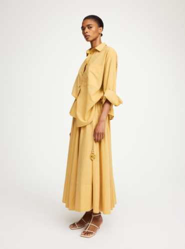 By Malene Birger PF25 - Derris organic cotton shirt - Light Camel