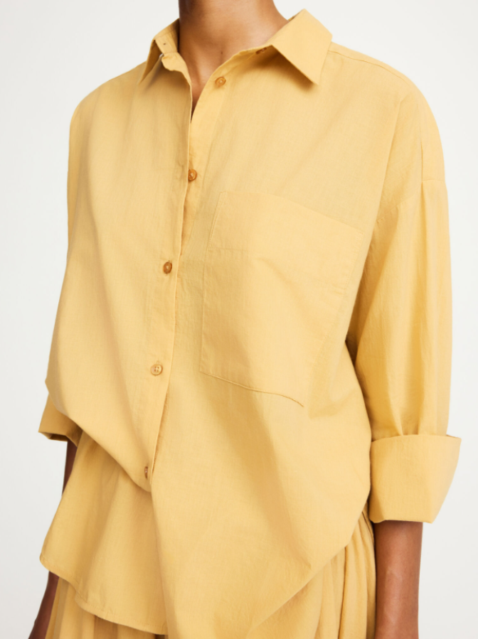 By Malene Birger PF25 - Derris organic cotton shirt - Light Camel