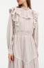 Skall Studio AW25 - Claudette dress - Raspberry/Cream stripe