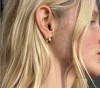 LIE STUDIO - THE SIMONE EARRINGS  gold