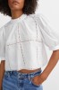 Skall Studio SS25 - Anemone crop blouse - Optic white