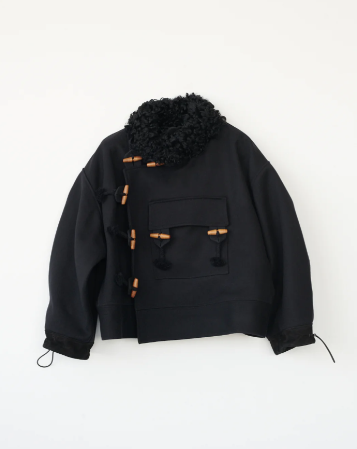 AF Agger AW24 - Heavy wool officer jacket - Black