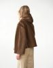 AF Agger AW24 - HOODED KLIPPAN JACKET - BROWN