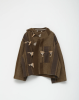 AF Agger AW24 - HOODED KLIPPAN JACKET - BROWN