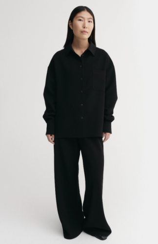 Almada Label AW25 - Finn Crepe shirt - black