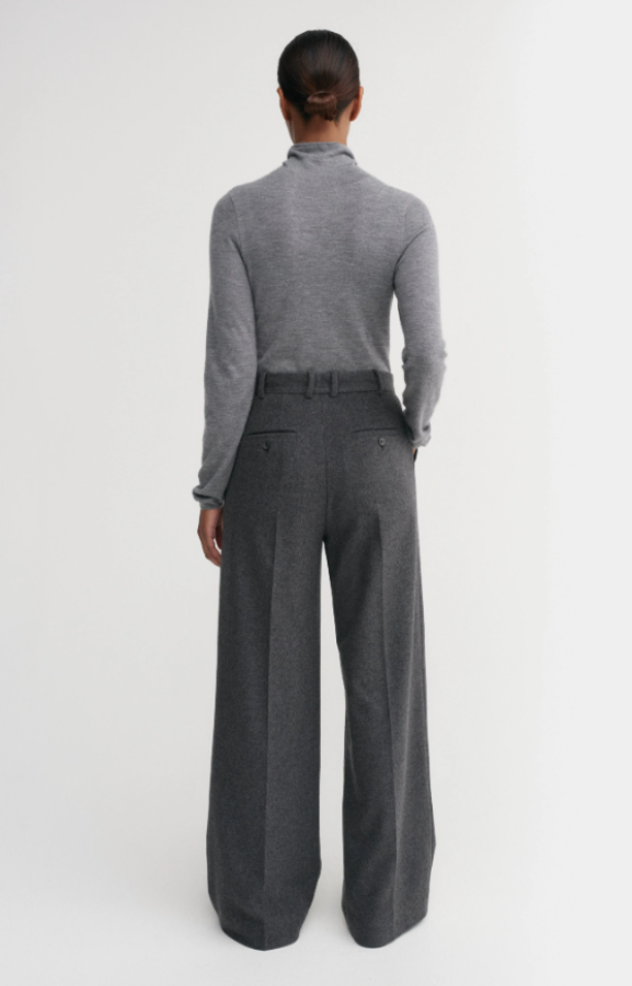 Almada Label AW25 - Penny Soft Trousers - dark grey