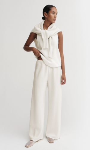 Almada Label SS26 - Bea crepe pants - cream