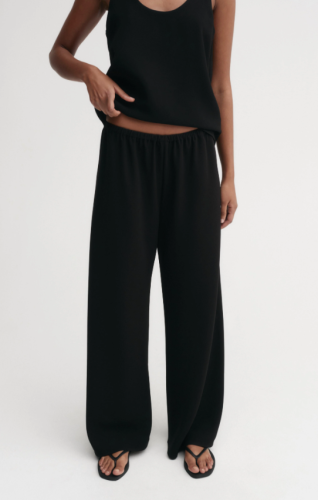 Almada Label SS26 - Bea Crepe Pants - black