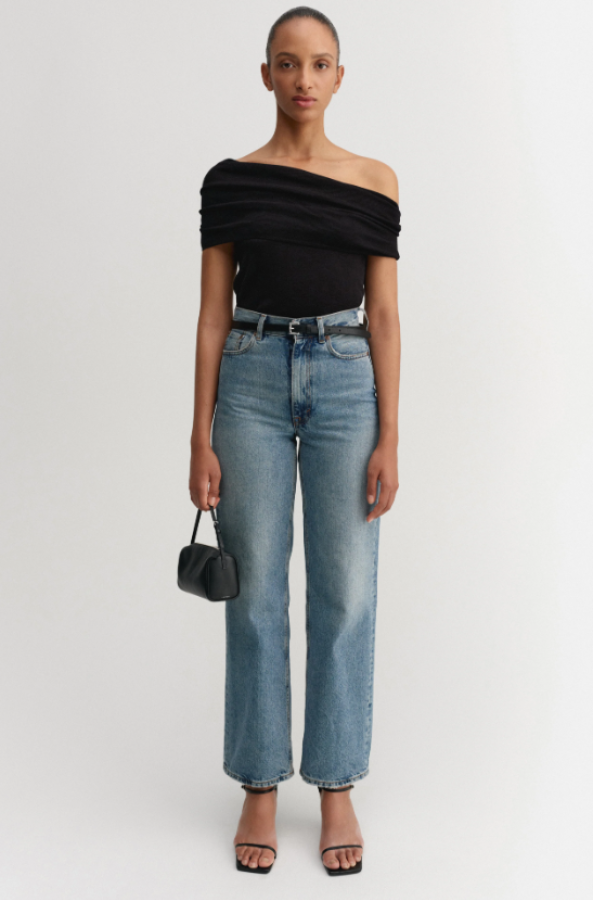 Almada Label SS26 - Poppy Top - black