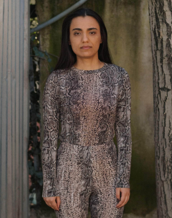 Baserange AW255 - Bead Long Sleeve Tee - Circulose Jersey - Snake