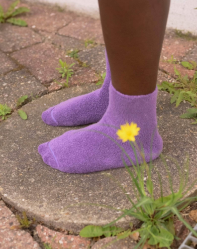 Baserange AW26 - Buckle Overankle Socks - Poa Purple