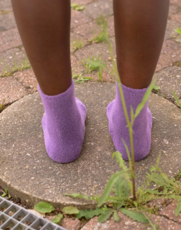Baserange AW26 - Buckle Overankle Socks - Poa Purple
